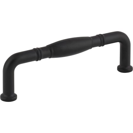 Jeffrey Alexander 96 mm Center-to-Center Matte Black Durham Cabinet Pull Z290-96-MB